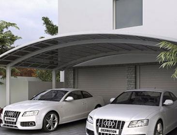 車棚中融入的現代元素