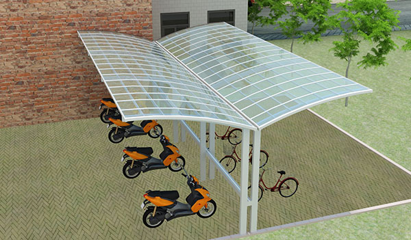 小區自行車停車棚哪種材質好