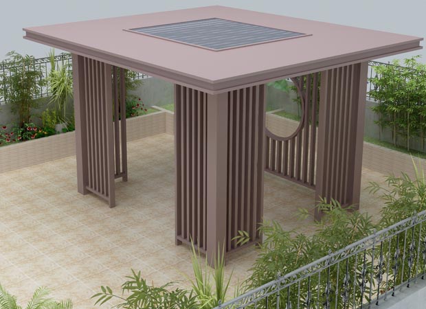 新中式涼亭廊架