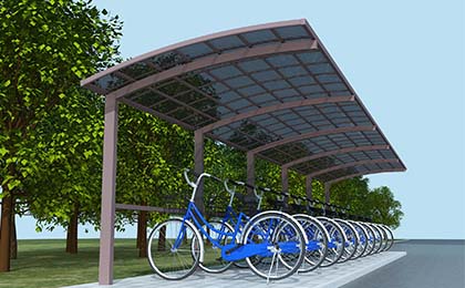 小區(qū)自行車停車棚