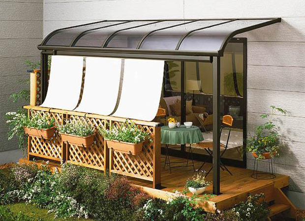 R型陽(yáng)臺(tái)雨棚