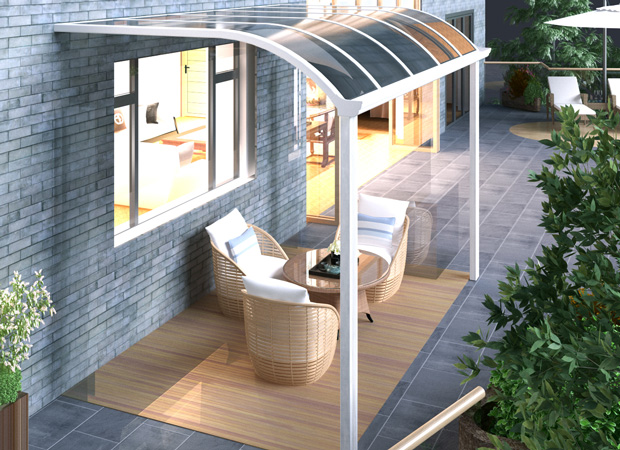 R型陽(yáng)臺(tái)雨棚