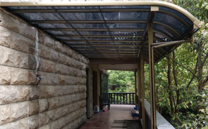 R型過(guò)道雨棚