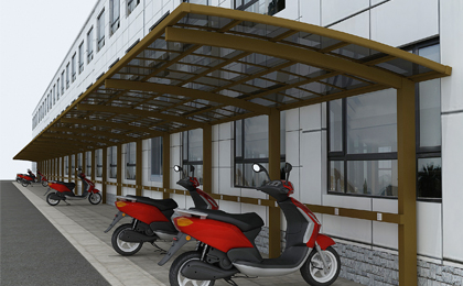 充電樁電動自行車車棚