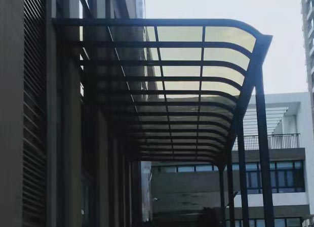 鋁合金雨棚 案例實(shí)圖