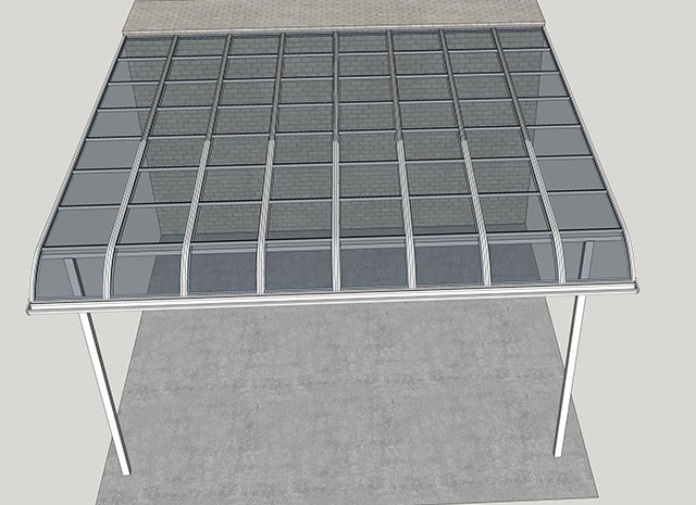 鋁合金車棚廠家直供