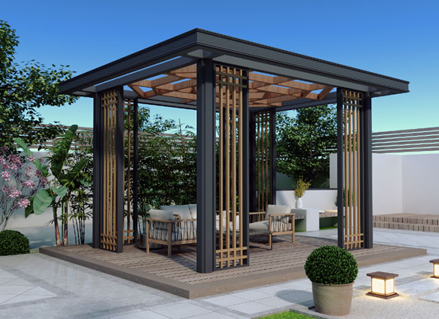 鋁合金中式涼亭